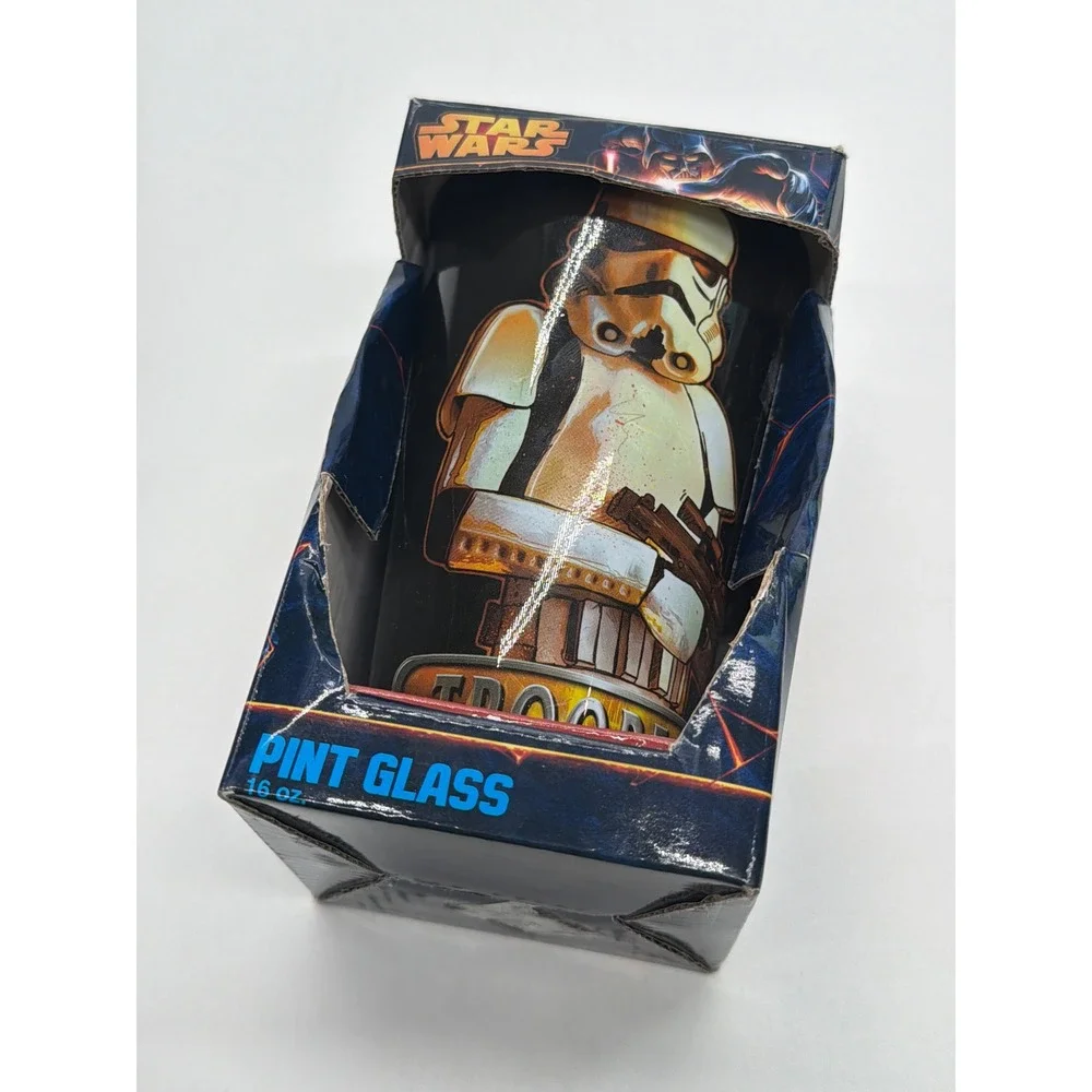 Star Wars Stormtrooper 16oz Pint Glass Collectible in Original Box